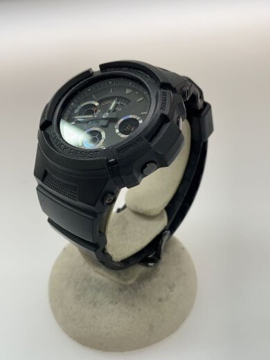 商品画像：クォーツ腕時計/ラバー/BLK/AW-591BB// 2