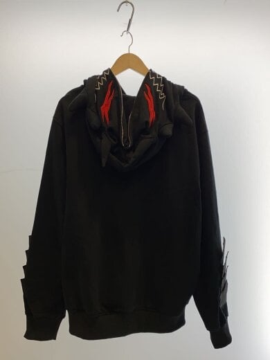 商品画像：ジップパーカー/XL/コットン/BLK 2