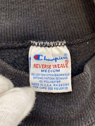 商品画像：スウェット/M/コットン/BLK/無地 3