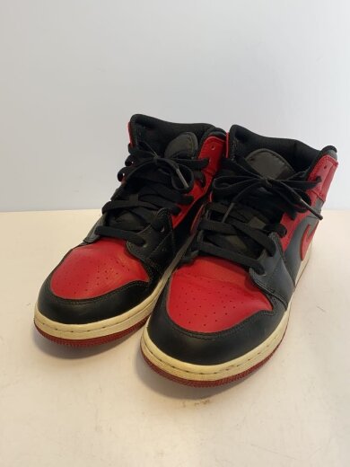 商品画像：AIR JORDAN 1 MID (GS)_エアジョーダン 1 ミッド (GS)/24cm/RED/レザー// 2