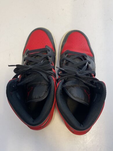 商品画像：AIR JORDAN 1 MID (GS)_エアジョーダン 1 ミッド (GS)/24cm/RED/レザー// 3
