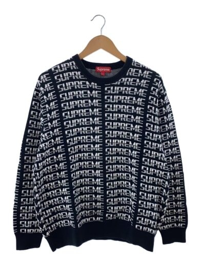 商品画像：17AW/Repeat Sweater/ニット・セーター(薄手)/L/コットン/BLK/総柄// 1