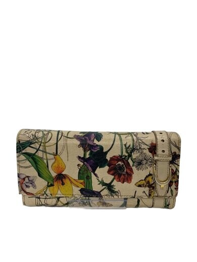 商品画像：長財布_ニース_フローラ/レザー/WHT/レディース 1