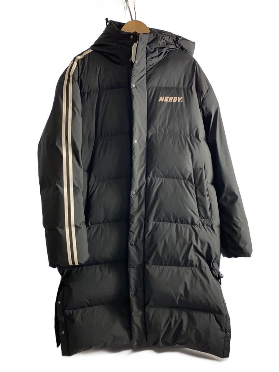 NERDY / ダウンジャケット/L/ポリエステル/BLK/無地