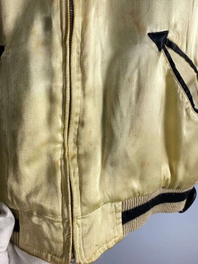 商品画像：スカジャン/リバーシブル/鶴刺繍/鯉プリント/M/ポリエステル/WHT/24358 5