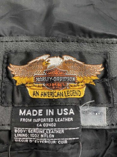 商品画像：ベスト/--/レザー/BLK 3