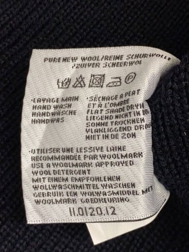 商品画像：ニット・セーター(厚手)/--/ウール/NVY/無地 4