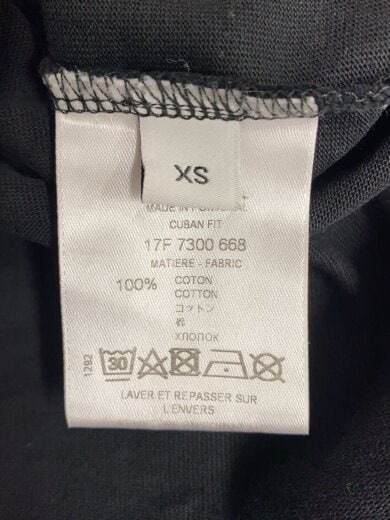 商品画像：長袖Tシャツ/XS/コットン/BLK/17F 7300 668 4