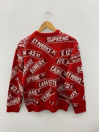 商品画像：ニット・セーター(厚手)/S/アクリル/RED/総柄 2