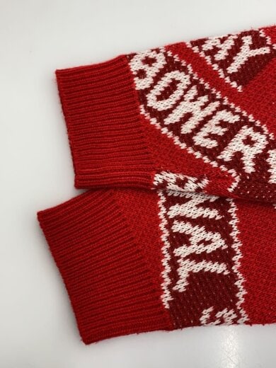 商品画像：ニット・セーター(厚手)/S/アクリル/RED/総柄 5