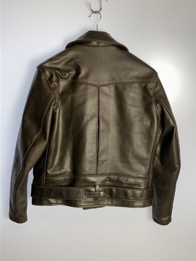 商品画像：ダブルライダースジャケット/40/牛革/BLK/無地/7824250008 2