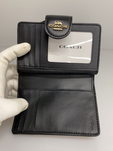 商品画像：2つ折り財布_シグネチャー_ベージュ/レザー/BLK/総柄/レディース 4