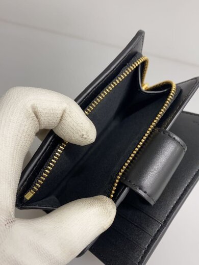 商品画像：2つ折り財布_シグネチャー_ベージュ/レザー/BLK/総柄/レディース 5