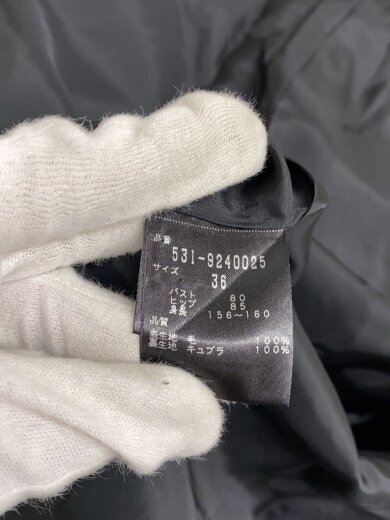 商品画像：長袖ワンピース/36/ウール/BLK 4