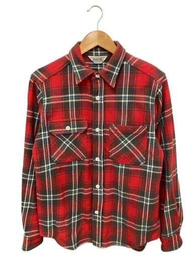 商品画像：ネルシャツ/S/コットン/RED/チェック/151386 1