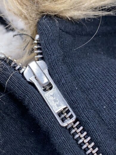 商品画像：25FW/Faux Fur Zip Up Hooded Sweatshirt/M/コットン/BLK 7