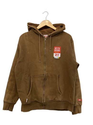 商品画像：ジップパーカー/S/コットン/BRW 1