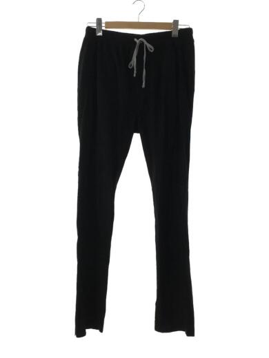 画像：RICK OWENS DRKSHDWドローストリング オーガニックコットンパンツ/S/コットン/ブラック/DU02A3392-RN1