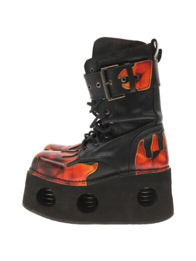 画像：NEW ROCK厚底 ファイヤースプリングブーツ/--/BLK/レザー1