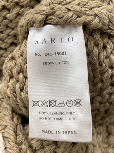 商品画像：SARTO/ニット・セーター(厚手)/--/コットン/BEG/241-15001 5