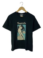 22SS/VAMPIRELLA/Tシャツ/S/コットン/BLK/02222CT01