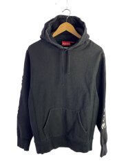 18AW/GRADIENT Sleeve Hoodie/パーカー/M/コットン/BLK