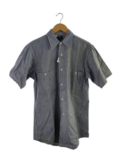 商品画像：ワークシャツ/S/コットン/GRY/ストライプ/1402A-501// 1