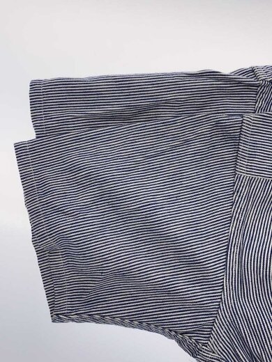 商品画像：ワークシャツ/S/コットン/GRY/ストライプ/1402A-501// 4