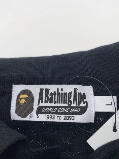 商品画像：SOLID CAMO JACQUARD RELAX FIT POLO SHIRT/ポロシャツ/L/コットン/BLK// 3