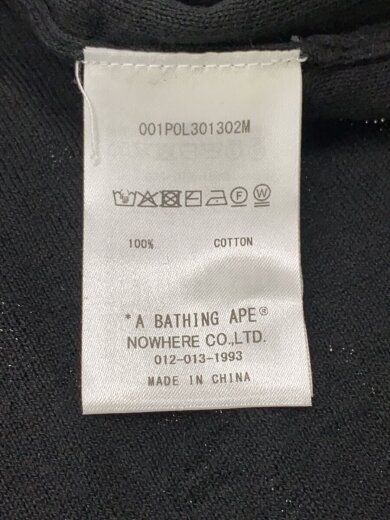 商品画像：SOLID CAMO JACQUARD RELAX FIT POLO SHIRT/ポロシャツ/L/コットン/BLK// 4