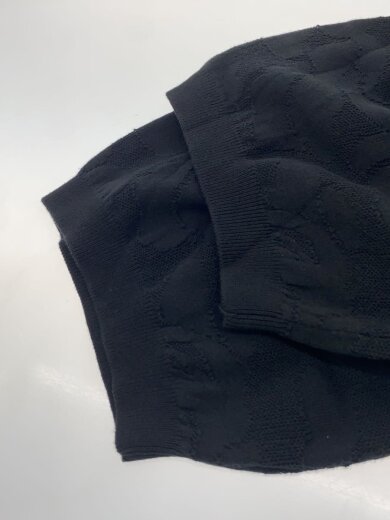 商品画像：SOLID CAMO JACQUARD RELAX FIT POLO SHIRT/ポロシャツ/L/コットン/BLK// 5