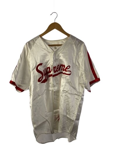 商品画像：17SS/Satin Baseball Jersey/L/コットン/WHT// 1