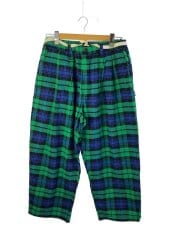 DOBON/チェックパンツ/M/コットン/GRN/チェック