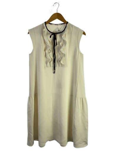 商品画像：フリル付きノースリーブワンピース/one/ポリエステル/WHT/RWF0231090 1