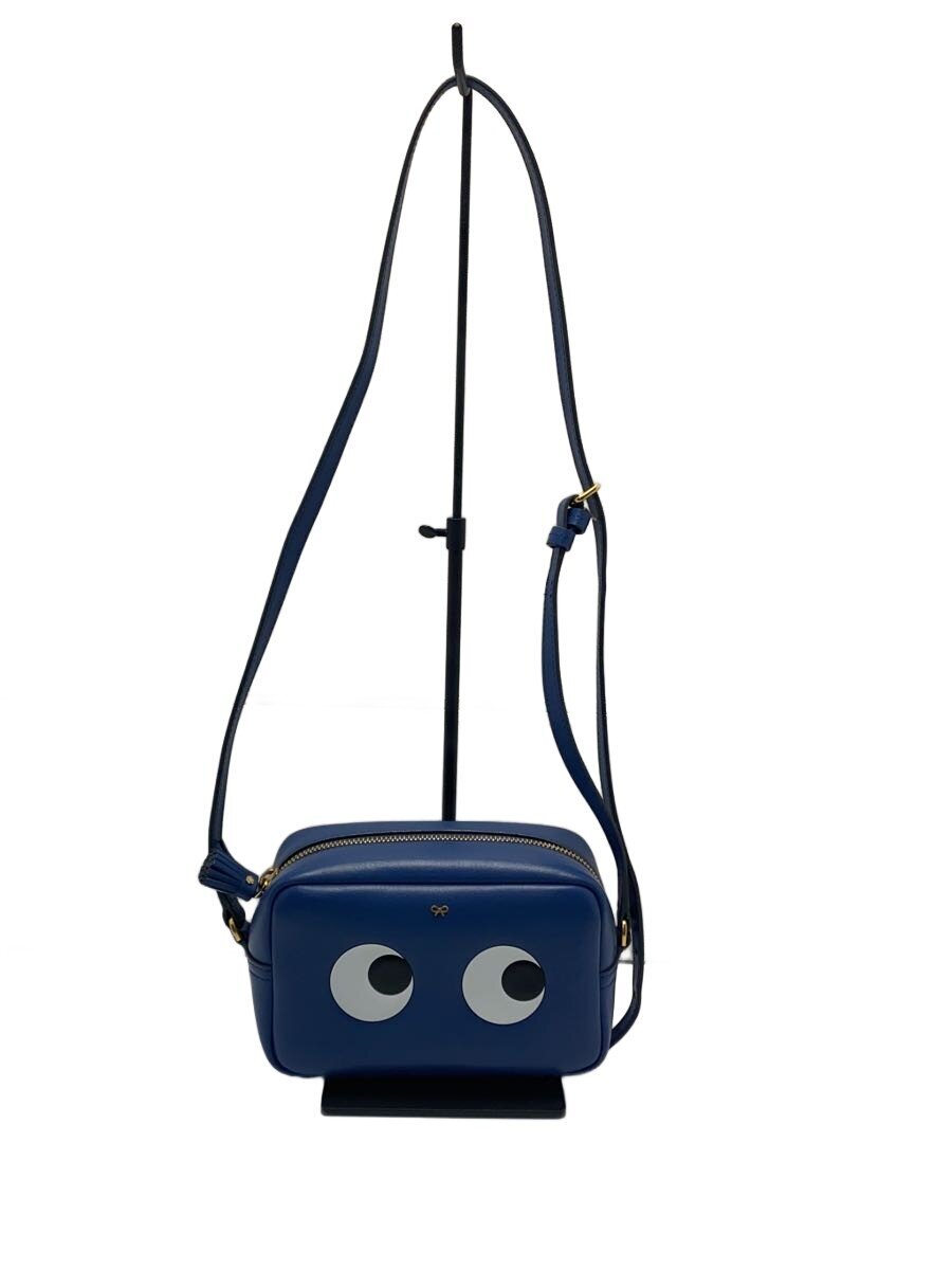 ANYA HINDMARCH / アイズカメラバッグ/ショルダーバッグ/レザー/BLU//