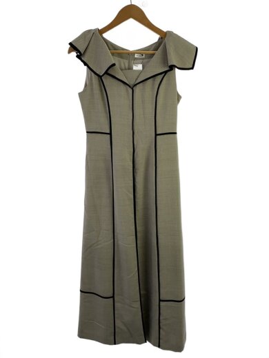 商品画像：バイカラースイッチングワンピース/1/ポリエステル/BEG/LWFO252103// 1