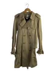 英国製/トレンチコート/44/コットン/BEG