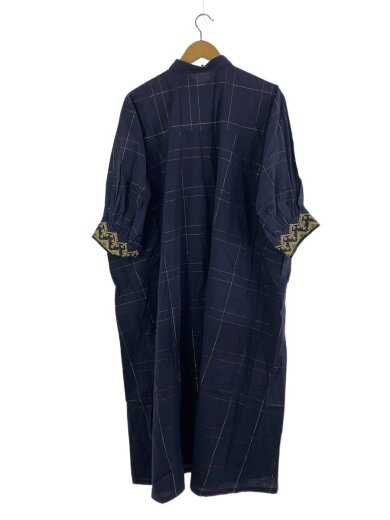 商品画像：オーバーサイズ シャツワンピース/コットン/NVY/チェック/010422GD1 2