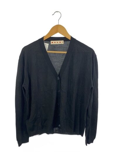 商品画像：25FW/シルク混/カーディガン(薄手)/40/ウール/BLK/CDMD0361UD 1