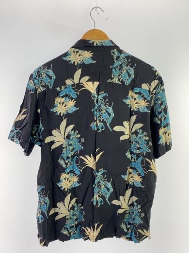 商品画像：S/S HAWAIIAN FLORAL SHIRT/半袖シャツ/L/コットン/BLK/花柄 2