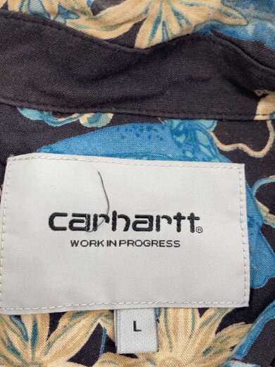 商品画像：S/S HAWAIIAN FLORAL SHIRT/半袖シャツ/L/コットン/BLK/花柄 3