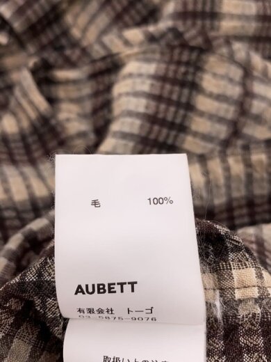 商品画像：23SS/ビームサッカー2ポケットオーバーサイズシャツ/4/ウール/BRW/チェック/23-01-005 5