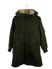 裏ボア/モッズコート/XS/ポリエステル/KHK