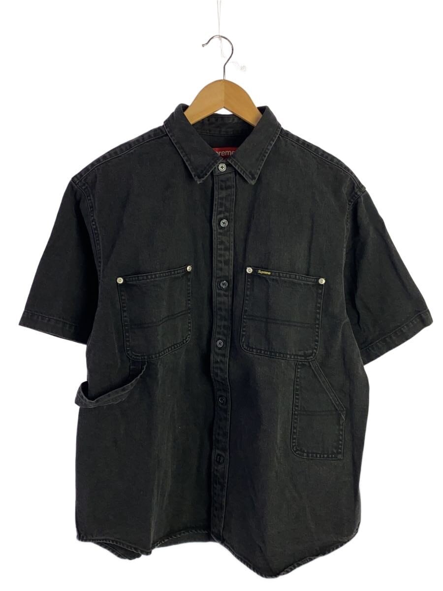 Supreme / 25SS LOOSE FIT S/S DENIM PAINTER/半袖シャツ/M/コットン/BLK