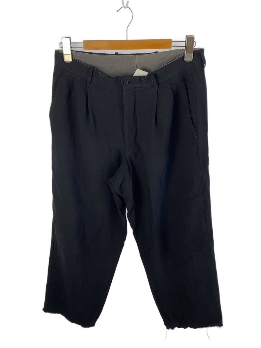 ISSEY MIYAKE / スラックスパンツ/XL/ウール/レーヨン/BLK/ME21-FFO43