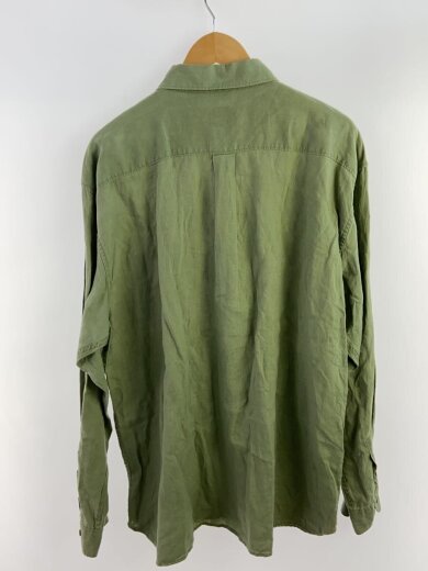 商品画像：長袖シャツ/XL/リネン/KHK/135939-03-1 2