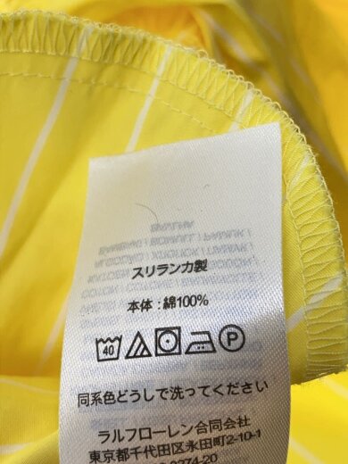 商品画像：半袖ワンピース/8/コットン/YLW/ストライプ 4