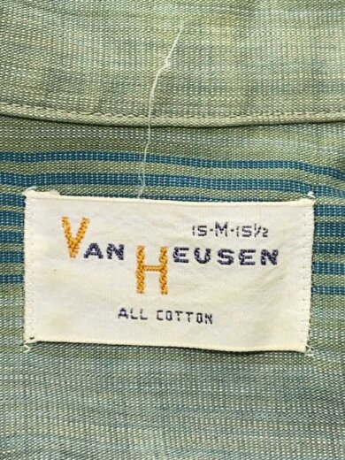 商品画像：60s/長袖シャツ/M/コットン/GRN/ストライプ 3