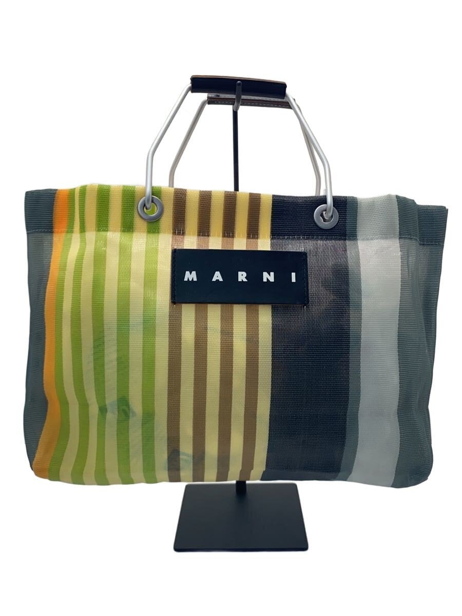 MARNI / トートバッグ/--/マルチカラー/ストライプ