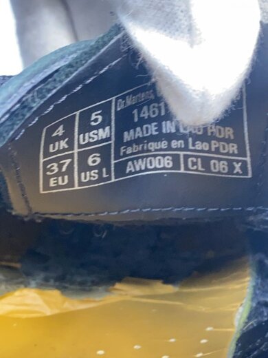 商品画像：シューズ/UK4/GRY/1461 ICED 2/内側劣化/使用感有 5